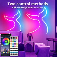 Guirlandes lumineuses intelligentes RGB PVC à noyau de cuivre 5050 SMD 220V 110V 100M / Bandes LED étanches IP65 Wi-Fi avec télécommande par application