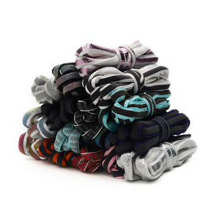 Lacets de sport en polyester réfléchissant laser HF, assortis pour chaussures de basketball, décontractées et de travail, et chaussures ovales - Product Image 1
