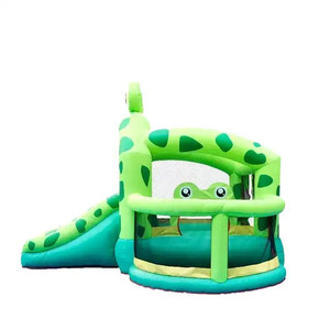 Château <span class=keywords><strong>gonflable</strong></span> personnalisé en forme de <span class=keywords><strong>grenouille</strong></span> avec toboggan, en PVC, pour enfants, idéal pour les fêtes en extérieur et la location - Product Image 4