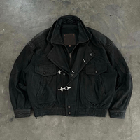 Blousons universitaires et vestes de moto pour hommes, style streetwear, personnalisables, avec boucle et fermoir de pompier, vierges, vente en gros