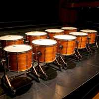 Tambour basse en PVC durable de 36 pouces, anti-collision, instrument de percussion pour les établissements d'enseignement musical