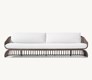 ALARO Nouveau Design Mobilier de Jardin en Rotin, Chaise Longue Pliante en Rotin pour Toutes Saisons, Trois Places - Product Image 2