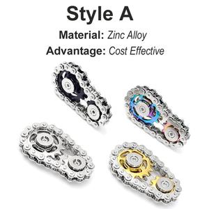 Mainan Fidget Spinner Logam Berkualitas Tinggi untuk Dewasa, Autisme, EDC, Novelty, Sprocket Flywheel Sepeda, Rantai Gear, Hadiah Promosi - Product Image 5
