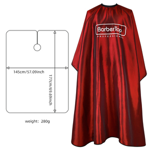 <span class=keywords><strong>Mantella</strong></span> Professionale da Barbiere Impermeabile per Taglio Capelli, per Uomo e <span class=keywords><strong>Donna</strong></span>, con Bordo Rosso e Nero - Product Image 4