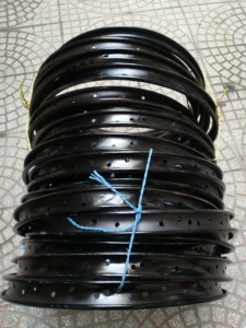 Llanta de carro negra de freno en V de acero de 40 agujeros de alta calidad para piezas de rueda de bicicleta humana - Product Image 5