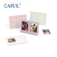 CAIUL 2x3 cadre photo de bureau en métal décor à la maison cadres photo en cuir pour boîte-cadeau de logo de noël 3 pouces Instax Mini cadre photo