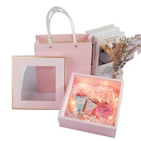 Coffrets cadeaux en papier transparent 1 pièce, sacs d'emballage pour cadeaux de vacances, nouveau design