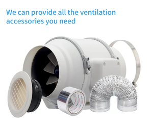 Inline Duct Fan Ventilation Exhaust Fan For Heating Cooling Booster, Grow Tents, Hydroponics Air Extractor Fan
