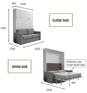 <span class=keywords><strong>Lit</strong></span> mural intelligent et caché, mécanisme de charnière, <span class=keywords><strong>lit</strong></span> mural <span class=keywords><strong>motorisé</strong></span> - Product Image 6