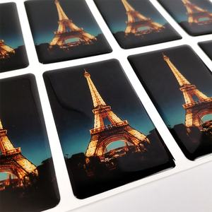 Özel kişiselleştirilmiş Logo epoksi reçine <span class=keywords><strong>Sticker</strong></span> yaprak dikdörtgen şekil 3D Dome jel etiketler çıkartmaları Doming silikon epoksi çıkartmalar - Product Image 2