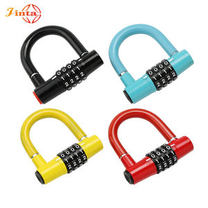 Verrou de sécurité en forme de U fourni par l'usine Jinta, verrou à combinaison pour vélo, mini verrou pour scooter électrique, verrou pour vélo électrique de salle de sport - Product Image 2