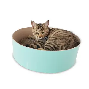 Hot Sale Durable Round Cat Cardboard House Cat Scratching Cat Scratcher For Sale