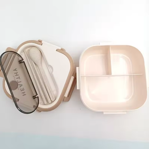 <b>Compartment</b> <b>Lunch</b> <b>Box</b> Plastic Portable Lunchbox Students Office Bento <b>Box</b> Microwave Food Containers with Chopsticks and Spoon - Product Image 6