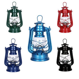<span class=keywords><strong>Lampe</strong></span> à pétrole rétro grande capacité en verre avec bouton de réglage, décoration rurale suspendue, idéale pour le camping, la randonnée et la maison - Product Image 5