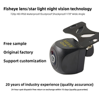 Caméra de recul HD à grand écran 1080P, vision nocturne, étanche IP68, grand angle 170° pour voiture