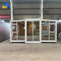 Maison conteneur préfabriquée, portable, à installation rapide, 30 pieds, 4 chambres, style ferme, extensible