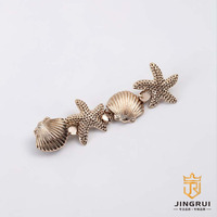 Boucles en métal moulées sous pression électroplaquées sur mesure, motifs floraux, accessoires de mode, cadeaux d'art métallique antique, quincaillerie