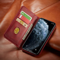 Étui en cuir PU portefeuille à rabat pour iphone 6 7 8X11 12 mini pro max plus 2020 étuis