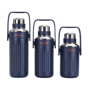 2026 Luxury <b>Large</b> Capacity Stainless Steel Water Bottle with Handle Strap Wholesale Custom Logo Outdoor Travel Vacuum <b>Flask</b> - Product Image 1