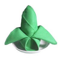 Nouveau Style 100% Polyester Visa Hôtel De Mariage Décoratif Table Serviette En Lin