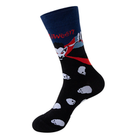 Chaussettes pour femmes de haute qualité pour Halloween, motifs de dessins animés, chaussettes en coton respirant pour femmes, vente en gros