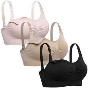 Venta al por mayor <span class=keywords><strong>Embarazo</strong></span> Mujeres Posparto Maternidad inalámbrica Sujetador de <span class=keywords><strong>lactancia</strong></span> sin costuras - Product Image 1