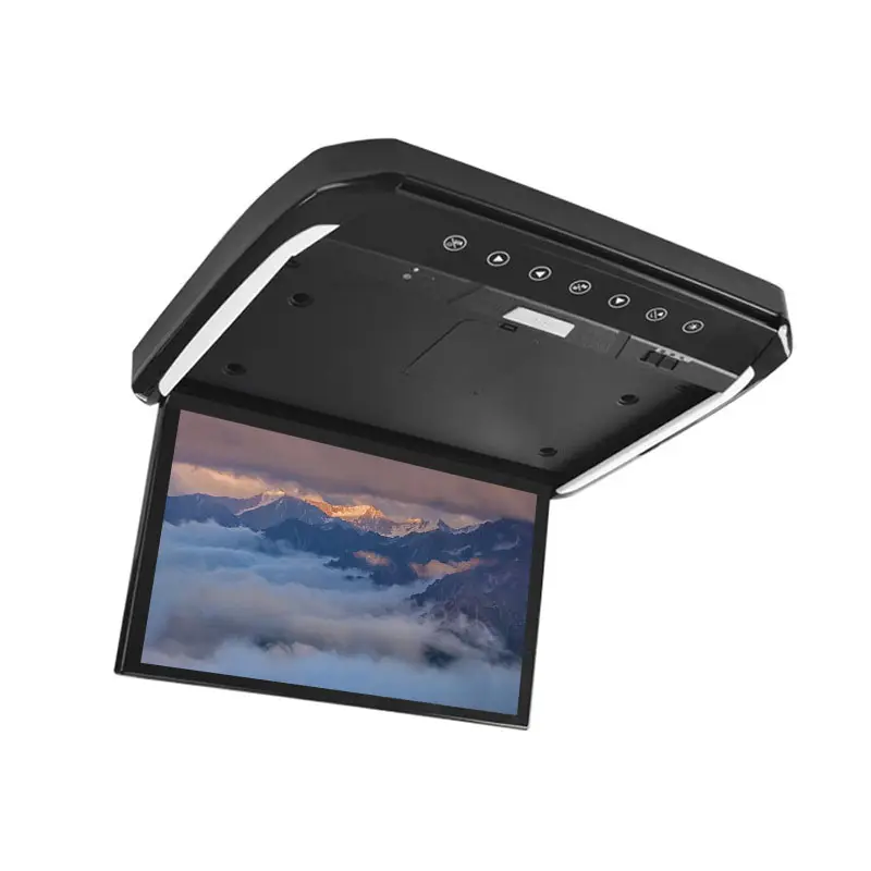 1920*1080 15.6 Inch Touch Screen Car Roof Monitor Flip-Down Ips HD Mount Lcd Monitor With TV Usb Radio