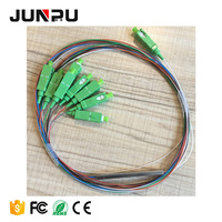 1x2 1x4 1x8 1x16 tabung baja Mini pemisah PLC optik serat SCPC