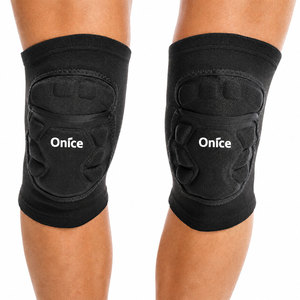 Ginocchiera Sportiva Elastica Unisex, Supporto Protettivo per <span class=keywords><strong>Rotula</strong></span>, Antiscivolo, Traspirante, con Cuscinetto a Nido d'Ape - Product Image 2