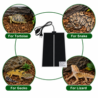 Alfombrilla Térmica para Reptiles de 5-45W, Alfombrillas Calefactoras para Mascotas de Terrario, Alfombrillas con Control de Temperatura Ajustable, Suministros para Reptiles