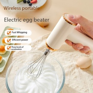 Batidora Eléctrica Inalámbrica Portátil de 3 Velocidades, Batidora de Huevos, Mezcladora de Masa para Hornear, Mezcladora de Crema para Pasteles, Utensilios de Cocina - Product Image 2