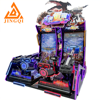 Machine d'arcade de tir à double écran pour 2 joueurs, à monnayeur, avec tickets de rédemption, en vente aux prix d'usine