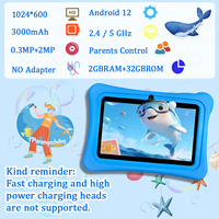 Tablette éducative pour enfants YPORANGE 7 pouces avec processeur MTK Quad Core, 2 Go de RAM, 32 Go de ROM, Android 12 pour l'apprentissage, commande en gros