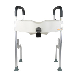 Inodoro móvil Manual plegable de altura ajustable para discapacitados, silla para pacientes mayores, silla elevadora de transferencia de Ducha - Product Image 1