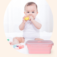 Boîtes à lunch en silicone pour la cuisine écologique Conteneur de stockage des aliments scolaires pour enfants Boîtes à lunch Bento