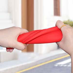 고품질 방수 실리콘 여행용 파우치 야외 세면도구 화장품 지퍼 동전 지갑 - Product Image 5