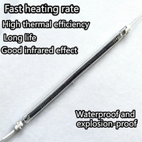 Tube chauffant électrique infrarouge en fibre de carbone pour chauffe-eau, à quartz, à combustion sèche, petit modèle