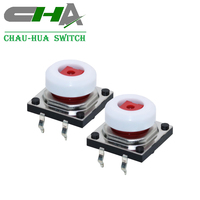 Interrupteur tactile CHA 12x12mm avec capuchon, adapté aux machines-outils CNC et aux télécommandes industrielles, interrupteur étanche