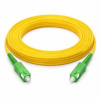 Kabel Patch Fiber Optik SC/APC ke SC/APC, Single Mode G657D, LSZH/PVC 3.0mm Jumper untuk Jaringan FTTH