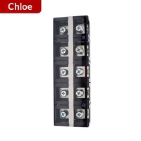 Borne de raccordement en cuivre type clôture TC-603/604/1003/1004/150 pour câblage, borne de connexion fixe sur rail DIN, bloc de jonction d'alimentation