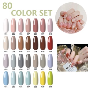 Kit de Uñas de Poly Gel de 80 Colores al por Mayor KLANA, Geles de Poly para Construcción de Uñas, Acrílico Sólido Semipermanente UV LED - Product Image 2