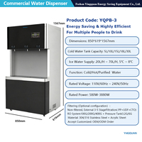 Distributeur d'eau chaude/froide électrique commercial haute capacité en acier inoxydable avec filtration 3 étapes pour hôtels, foyers et usage extérieur