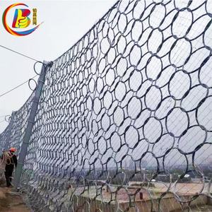 Toprak Kayması Kaya Düşmesi Koruması Dokuma Takviyeli Örgü Pasif Engelleyici Esnek Bariyer Duvar <span class=keywords><strong>Metal</strong></span> Örgü - Product Image 2
