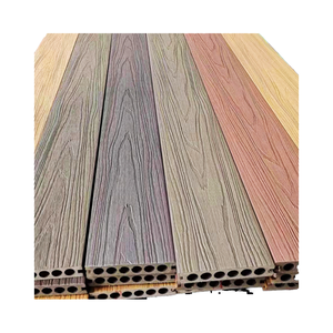 Tarima de WPC para Exteriores, Coextrusión, Anti-UV, Impermeable, Antideslizante, Ignífuga, Cuadrada, con Acabado Cepillado, Relieve 3D con Diseño de Madera - Product Image 1