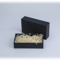 Boîte Cadeau Rigide de Haute Qualité avec Couvercle et Fond en Carton Lamminé Mat Noir 2 Pièces Emballage Papier Rigide Personna