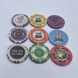Fichas de Póker de Cerámica de Lujo QINLONG de 10g con Diseño Personalizado de 39*3.3mm para Casino - Product Image 6