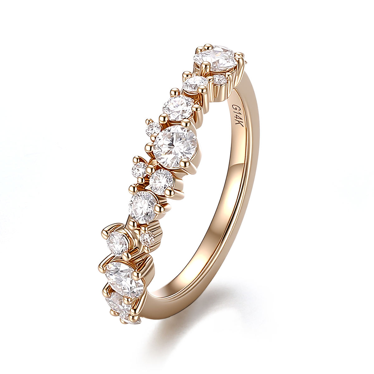 แหวนเพชรแล็บโกลด์ 10K ทองคำแท้