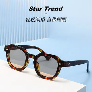 แว่นกันแดดโพลีกออน UV400แนวเรโทรอเมริกันพังค์แนวสตรีททันสมัยสำหรับผู้ชายแว่นกันแดดเฉพาะบุคคล - Product Image 3