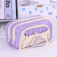 Vente flash : Trousse à crayons en polyester à 5 couches, grande capacité, trousse à crayons scolaire, trousse à stylos, papeterie, cadeaux promotionnels