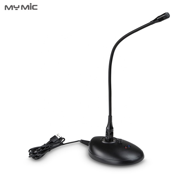 MY MIC EJU03 Usb Conference Mic Condenser Recording Desktop Used USB Gooseneck Microphone for Meeting Room Interview Speech